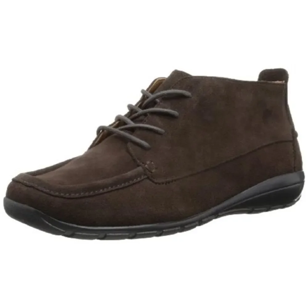 Easy Spirit Womens Adagio Brown Suede Lace-Up Ankle Booties Shoes NWOB